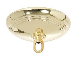 Polished Brass Finish Steel Dome Canopy and Hardware Kit