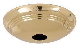 Polished and Lacquered Brass Dome Shape Canopy, 5-1/4 Inch Diameter