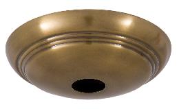 Antique Brass Finish Brass Dome Shape Canopy, 5-1/4 Inch Diameter