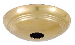 Unfinished Brass Dome Shape Canopy, 5-1/4 Inch Diameter