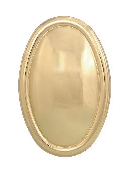 Oval Stamped Brass Back Plate