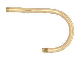 5 1/8" Brass Bent Lamp or Fixture Arm