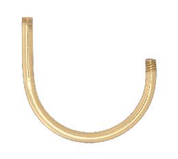 4 1/2" Brass Bent Lamp or Fixture Arm