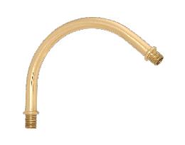 5 1/4" Brass Bent Lamp or Fixture Arm