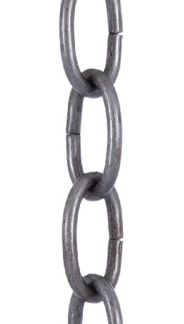 Steel  5 Gauge Straight Sided Oval Chain