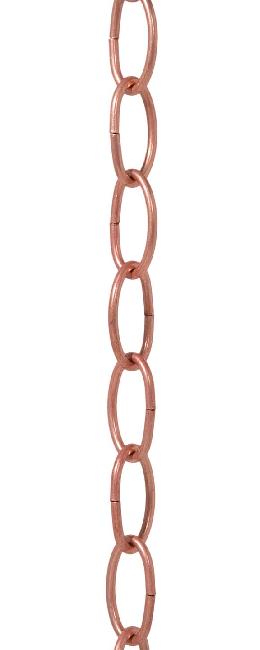 8 Gauge Copper Finish Steel Oval Chain  