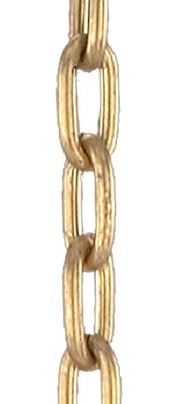 Small, Brass Plated Steel Decorative Chain