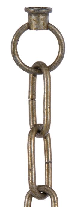 Antique Brass Finish Chain with Connecting Loops