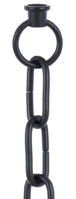 Satin Black Finish Chain with Connecting Loops