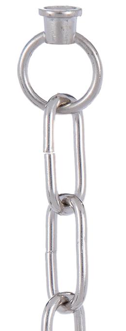 Nickel Finish Chain with Connecting Loops