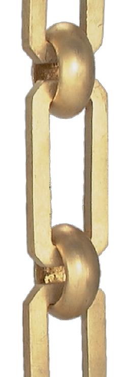 Large, Solid Brass Rectangular-Shape Chain