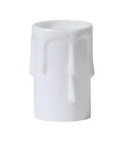 White Color Medium Sized Candle Cover, Choice of Height 