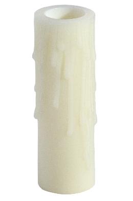 4 Inch Ivory Candelabra Polybeeswax Candle Cover