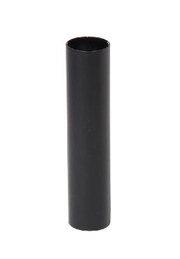 Modern Style Candelabra Size Satin Black Finish Steel Candle Covers, Choice of Length 