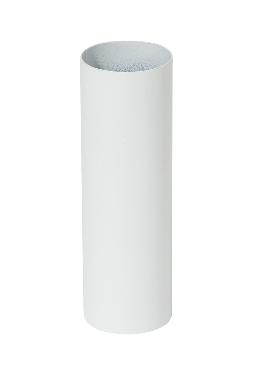 Seamless Satin White Finish Steel Medium Sized Candle Cover, Choice of Height