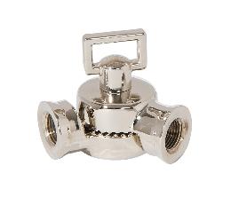 Nickel Plated Die Cast Brass Swivel With Teeth and Key