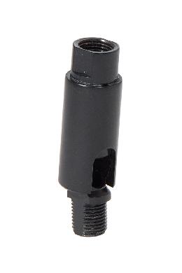 Satin Black Finish Adjustable Brass Friction Lamp Swivel,  1/8M x 1/8F 