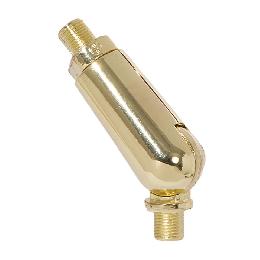 Vacuum Plated Brass Finish Pole Lamp Swivel, 1/8M 