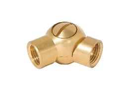 Unfinished Die Cast Brass Swivel with Slotted Screw, 1/8F