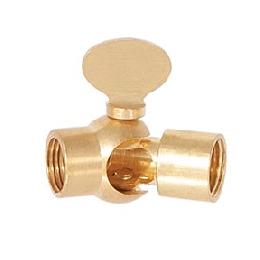 Unfinished Die Cast Brass Open Ball Swivel with Key, 1/8F