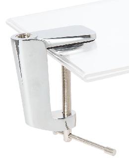 Polished Nickel Finish Desk or Table Lamp Clamp 