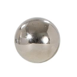 Round Ball, Solid Brass Lamp Finial, Polished Nickel Finish, 3/4" dia.