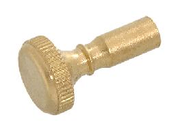 Solid Brass Knurled Lamp Key, 1" Long