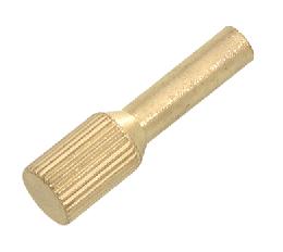 Solid Brass Knurled Key, 1 1/8" Long