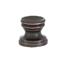 Cup Shaped Design, Base Only Finial, Oiled Bronze Finish