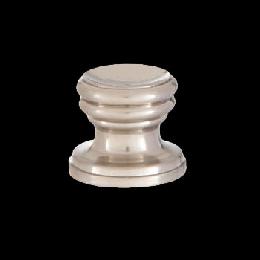 Cup Shaped Design, Base Only Finial, Satin Nickel Finish