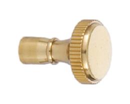 Polished & Lacquered Solid Brass Knurled Key