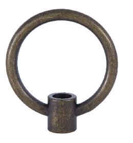 Large 2 Inch Cast Loop with Antique Brass Plating