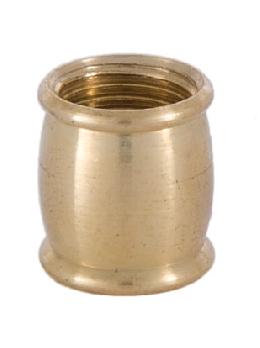 9/16 Inch Brass Barrel Coupling 1/8 Tap