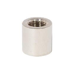 5/8" Tall Polished Nickel Finish Brass Coupling, 1/8IP 