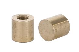 3/4" Dia. Unfinished Brass Cap with Blind Tap, 1/8F