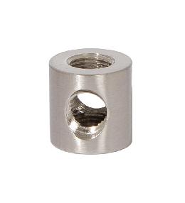 3/4" Long 4-Way Satin Nickel Finish Armback, 1/8F Top, Bottom and Sides