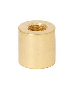 3/4" Tall Unfinished Brass Lamp Coupling,1/8F x 1/4F Taps
