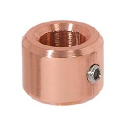 Polished Copper Finish Brass Slip Ring with Metal M3 Side Set Screw, 1/8 IP Slip
