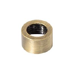 1/4" Tall Antique Brass Finish Open Top End Cap For Exposed 1/8 IPS Threading, 1/8F Tap