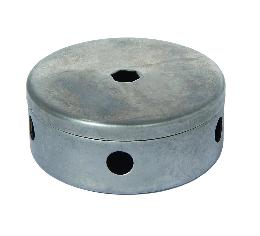 3-1/8" Diameter Unfinished Steel Cluster Body With Cover and 5 Side Holes 