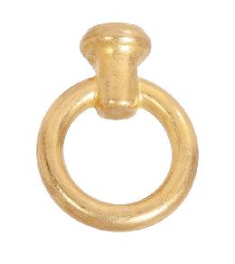 3-1/2" Tall Unfinished Heavy Duty Brass Loop, No Wire Way, 1/8F 