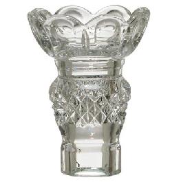 4" Crystal Candle Cup - Olive