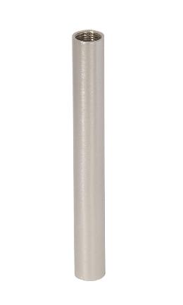 Satin Nickel Female Threaded Steel Pipe, 1/8F, Choice of Length