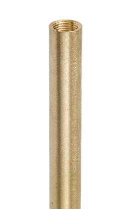 Female Threaded Lamp Pipe or <br>Lamp Arms, Brushed Brass, Tapped 1/8F