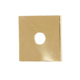 1-1/2" Outside Diameter Cast Brass Finish Cast Brass Square Check Ring, 1/8 IP