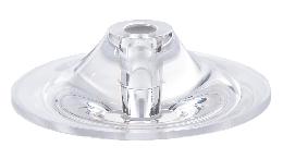 Clear Acrylic Vase Caps, 3-1/2 Inch <br>or 4 Inch Dia., 1 Inch Ht