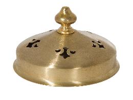 3.93" O.D. Handel Style Unfinished Brass Heat Cap With Finial
