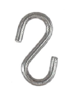 1 5/16 inch Zinc Plated Steel S Hook