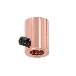 1/8F Polished Copper Finish Steel Strain Relief Bushing