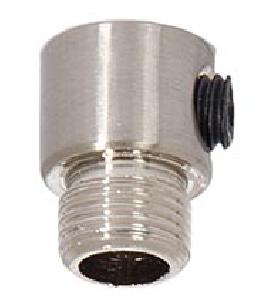Satin Nickel Finish Brass Cord Grip Bushing for Twisted Pair Lamp Cord, 1/8M